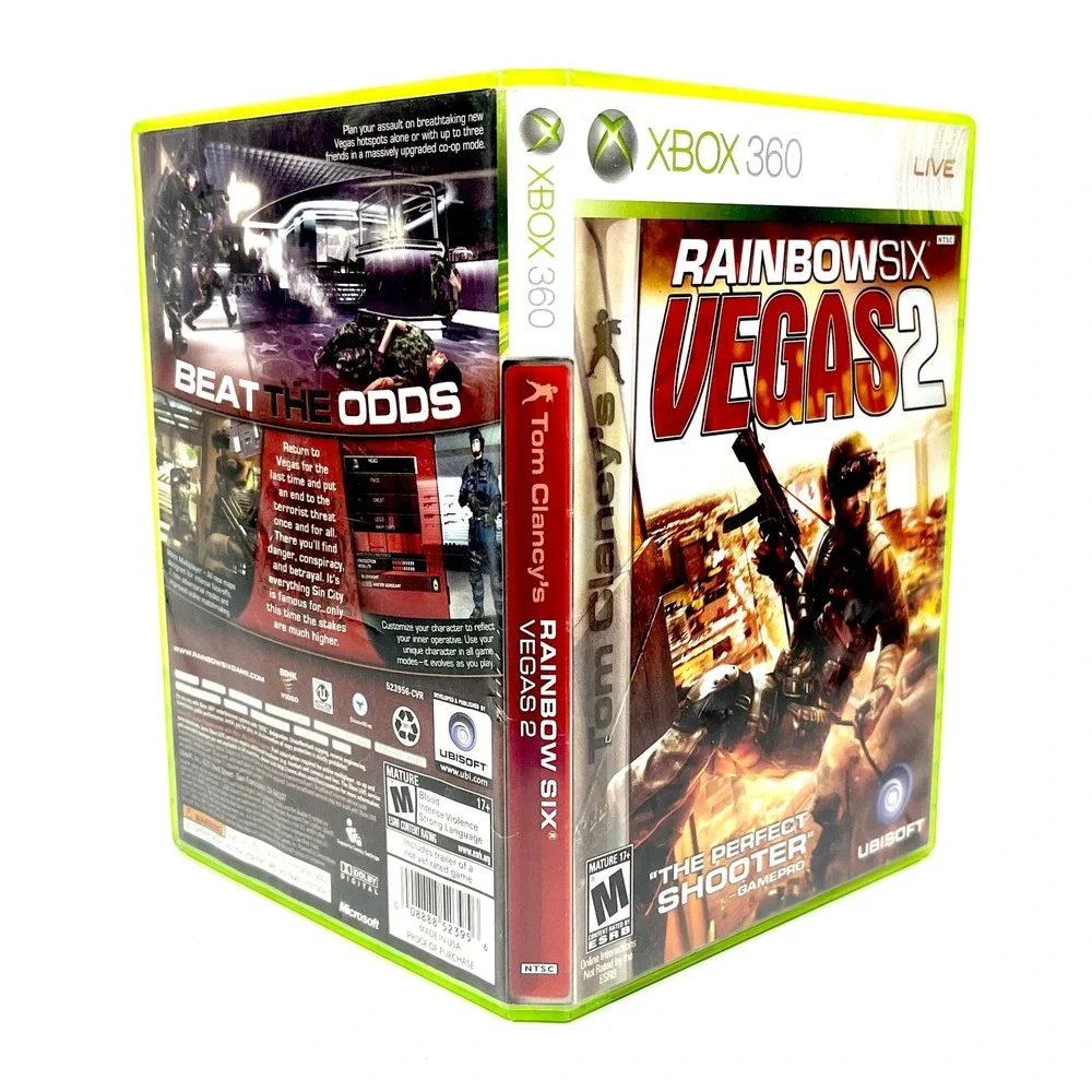 Tom Clancy's Rainbow Six Vegas 2 Xbox 360 Video Game Bonus Disc EndWar Bundle